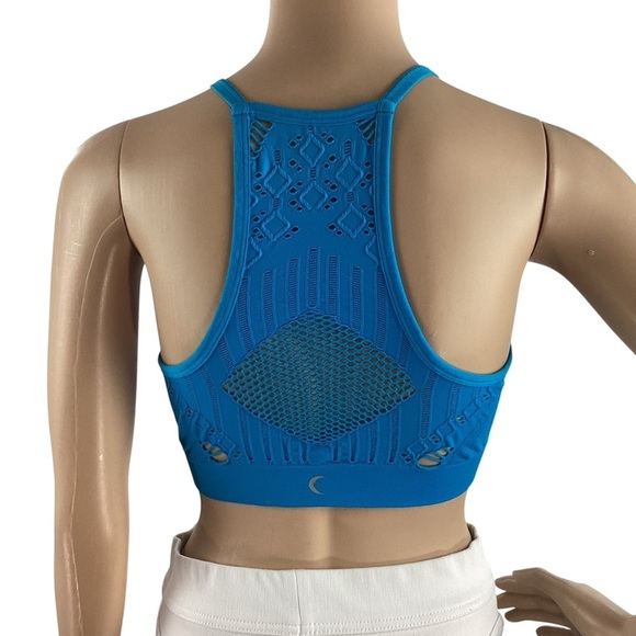 Zyia Bright Cyan Amazing Seamless Bra Size Medium - Picture 3 of 5